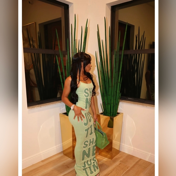 Shane Justin- " My Body" Maxi Dress- W Sz Medium - Picture 7 of 11